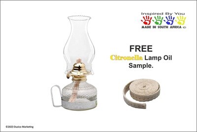 Oil Lamp, Glass Kerosene Lamp Lantern Retro Nostalgia Chamber Lamplight ... - FREE 1m wick & 100ml citronella lamp oil sample.
