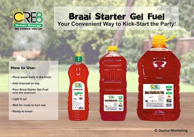 Braai &amp; Fire Starter Gel Fuel (click and choose)