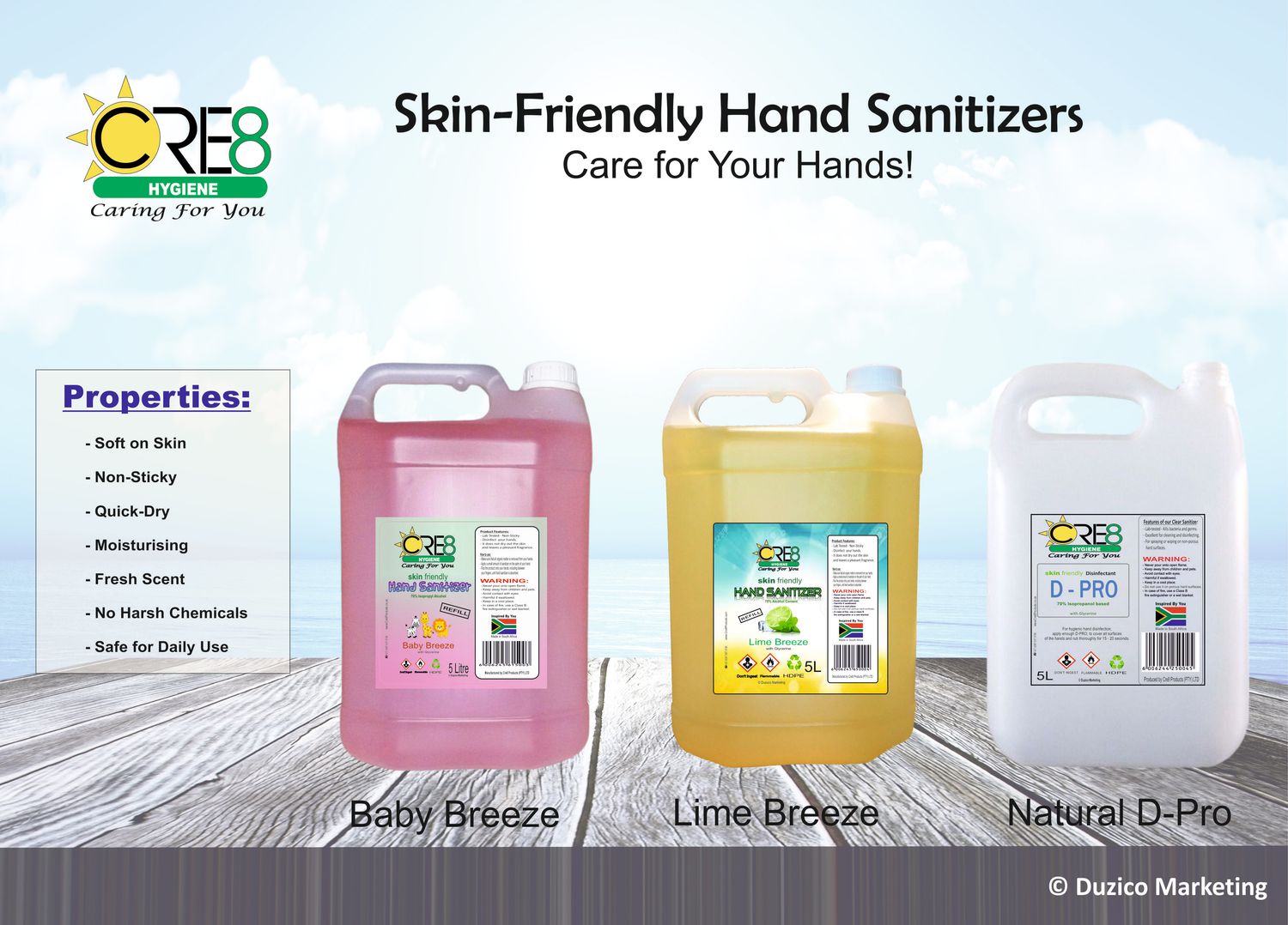 Skin-Friendly Hand Sanitizers (click and choose)