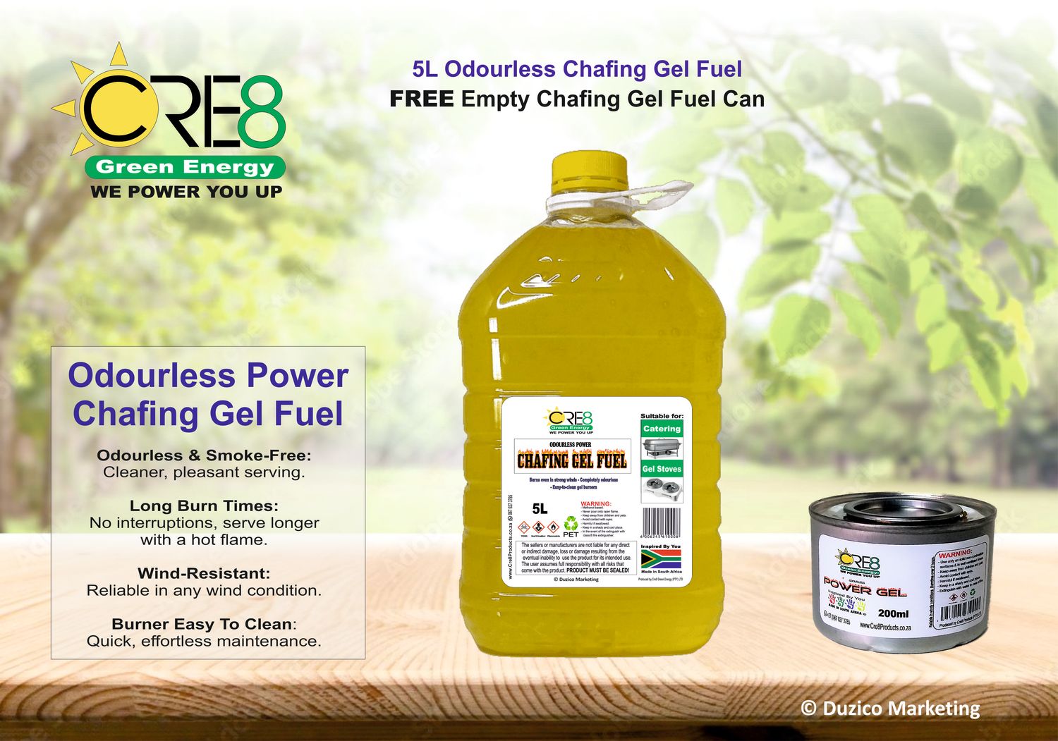 Starter Kit: 5L Chafing Gel + FREE 200ml Tin | Just R50 Shipping!