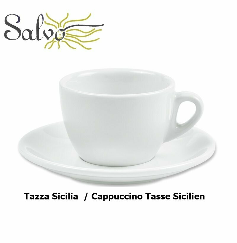 Cappuccino Set * Sicilien * 1 Tassen und 1 Untertassen Gastronomie Qualität
