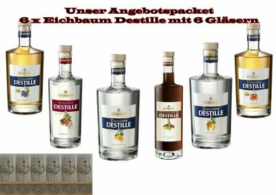 Braumeister Destille Angebot 6 x versch. Flaschen
im Kombi Angebot & 6 Destille Gläser gratis
