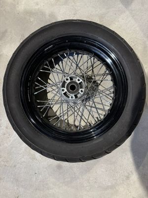 Harley Dyna original hintere Speichenfelge in 17" x 4.5"
