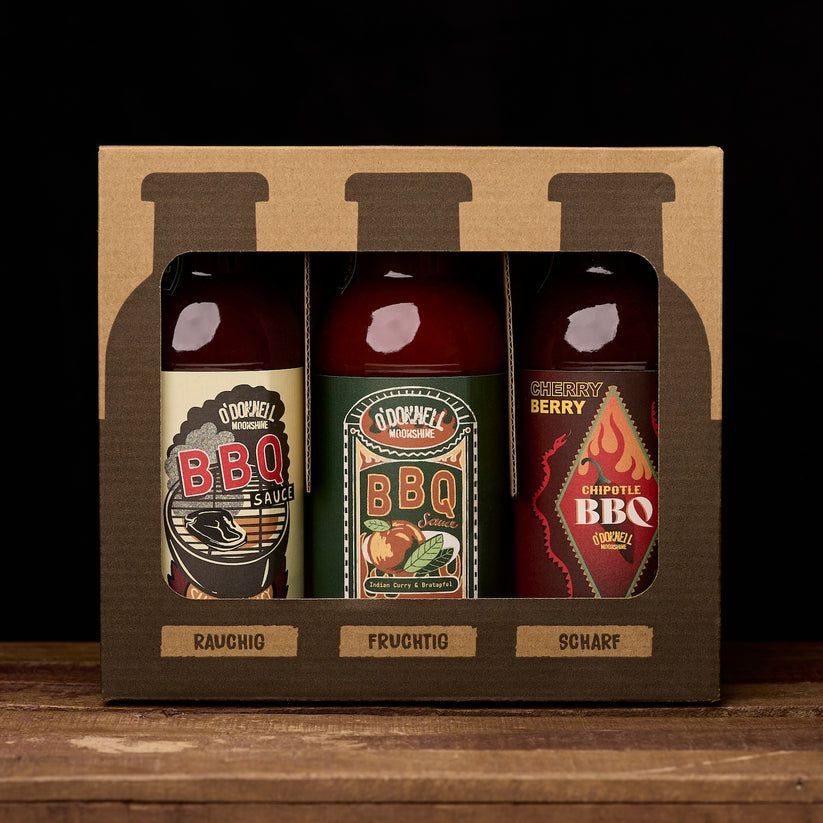 O-DONNELL MOONSHINE BBQ 3er Box