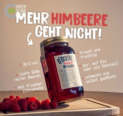 O-Donnell Moonshine Himbeere Likör - 20% vol. O-Donnell Moonshine Himbeere Likör - 20% vol.