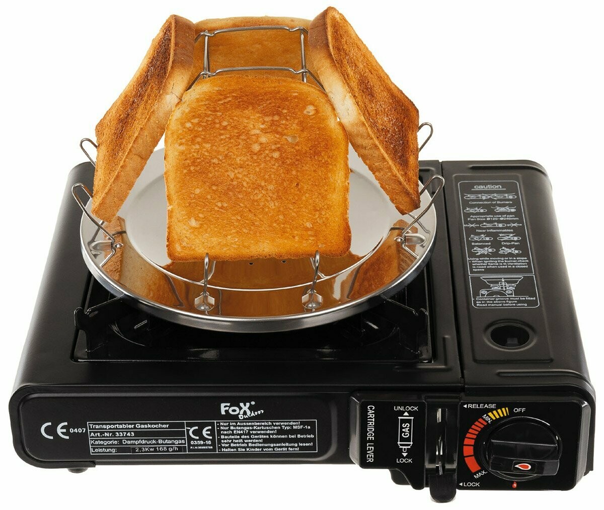 Campingtoaster klappbar