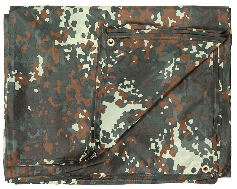 Mehrzweckplane "Tarp",  2x3m, Farbe: flecktarn