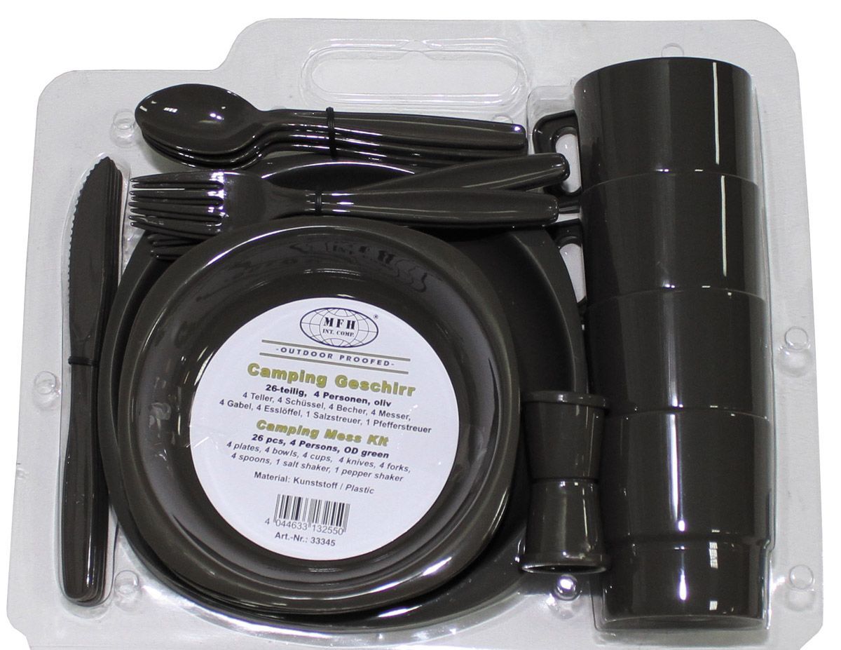 Camping Kunststoffgeschirr