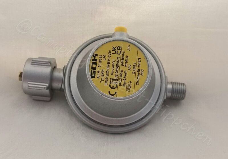 Gasregler 30mbar, 0,8kg/h (Bj. 23) Gasregler 30mbar, 0,8kg/h (Bj. 23)