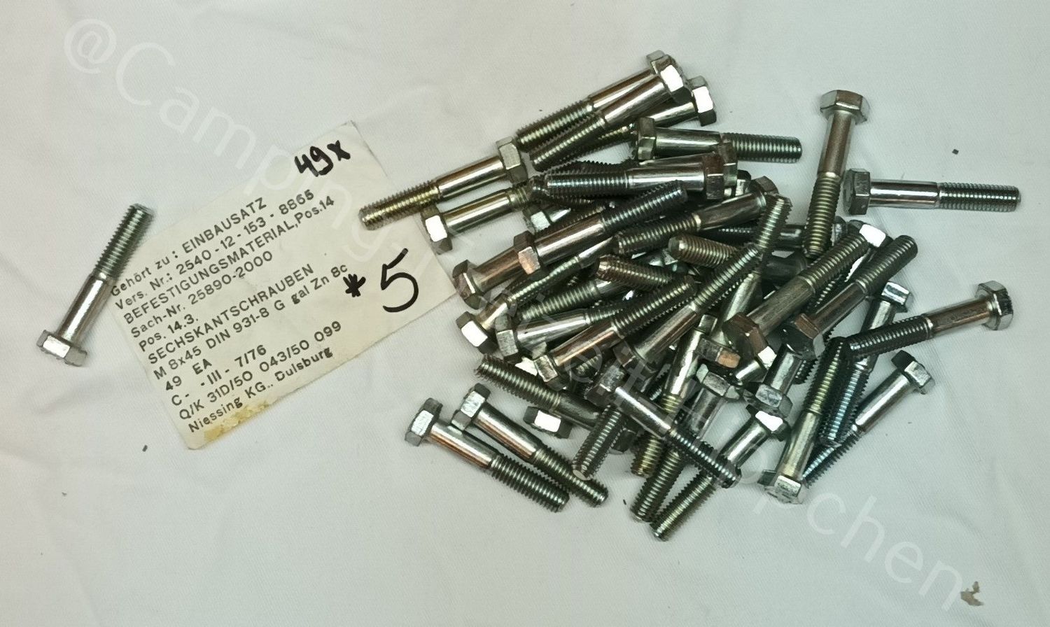 Sechskantschrauben M8x45 (Nr.5)