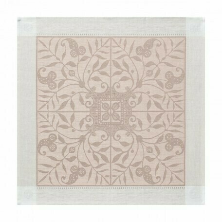 Serviette Venezia 58x58 beige cendré, Leinen