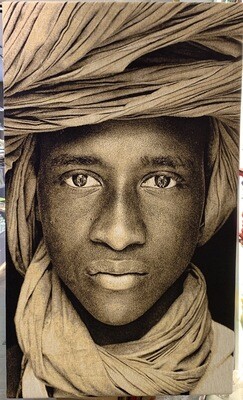 Gobelin-Bild Tuareg von Mario Gerth 71x120cm