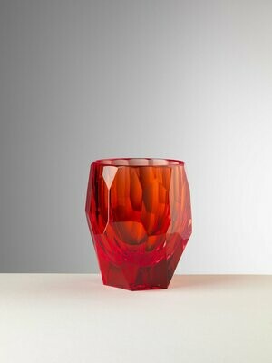 Wasserglas Acryl Supermilly Rot Mario Luca Giusti