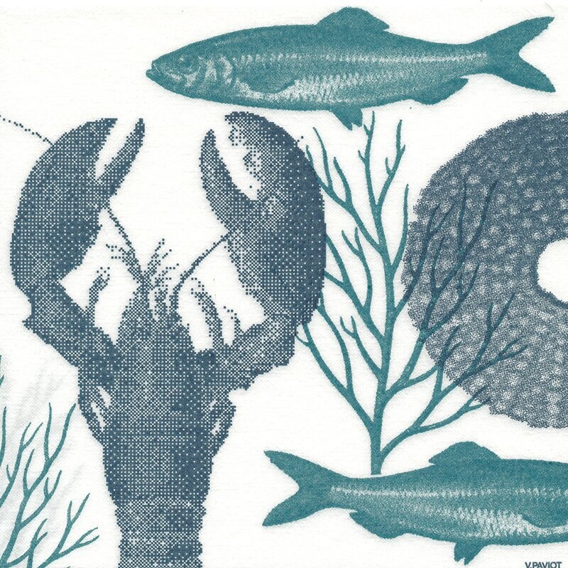 Paviot Serviette Paviot Serviette "Lobster Bleu"