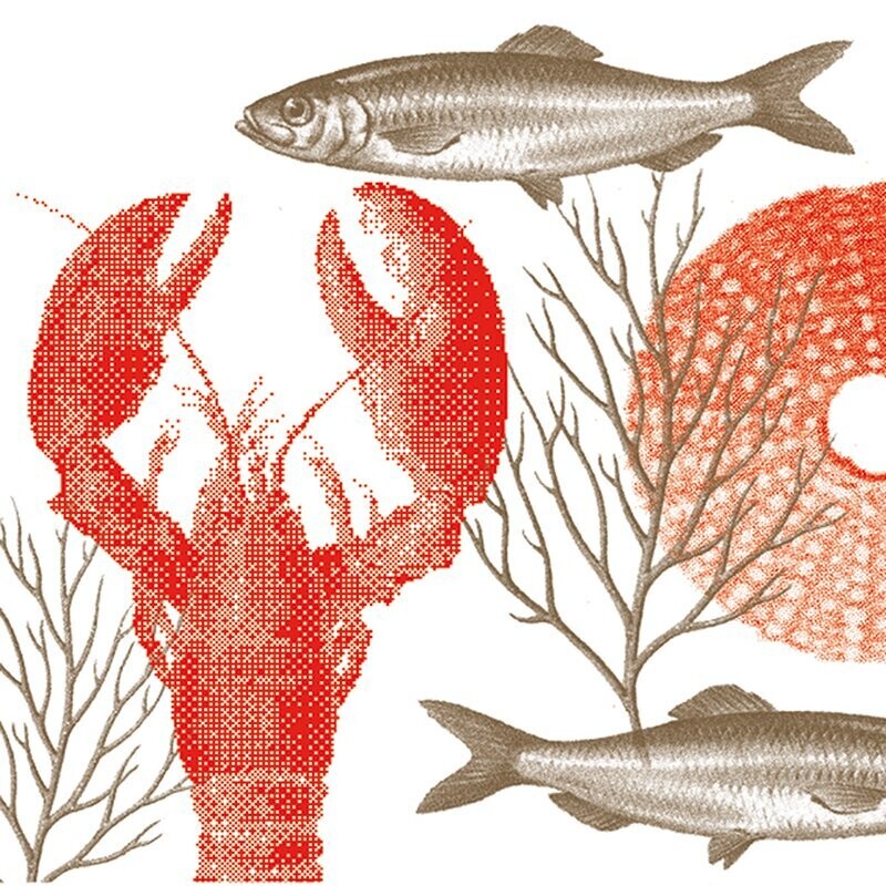 Paviot Serviette Paviot Serviette "Lobster Rouge"