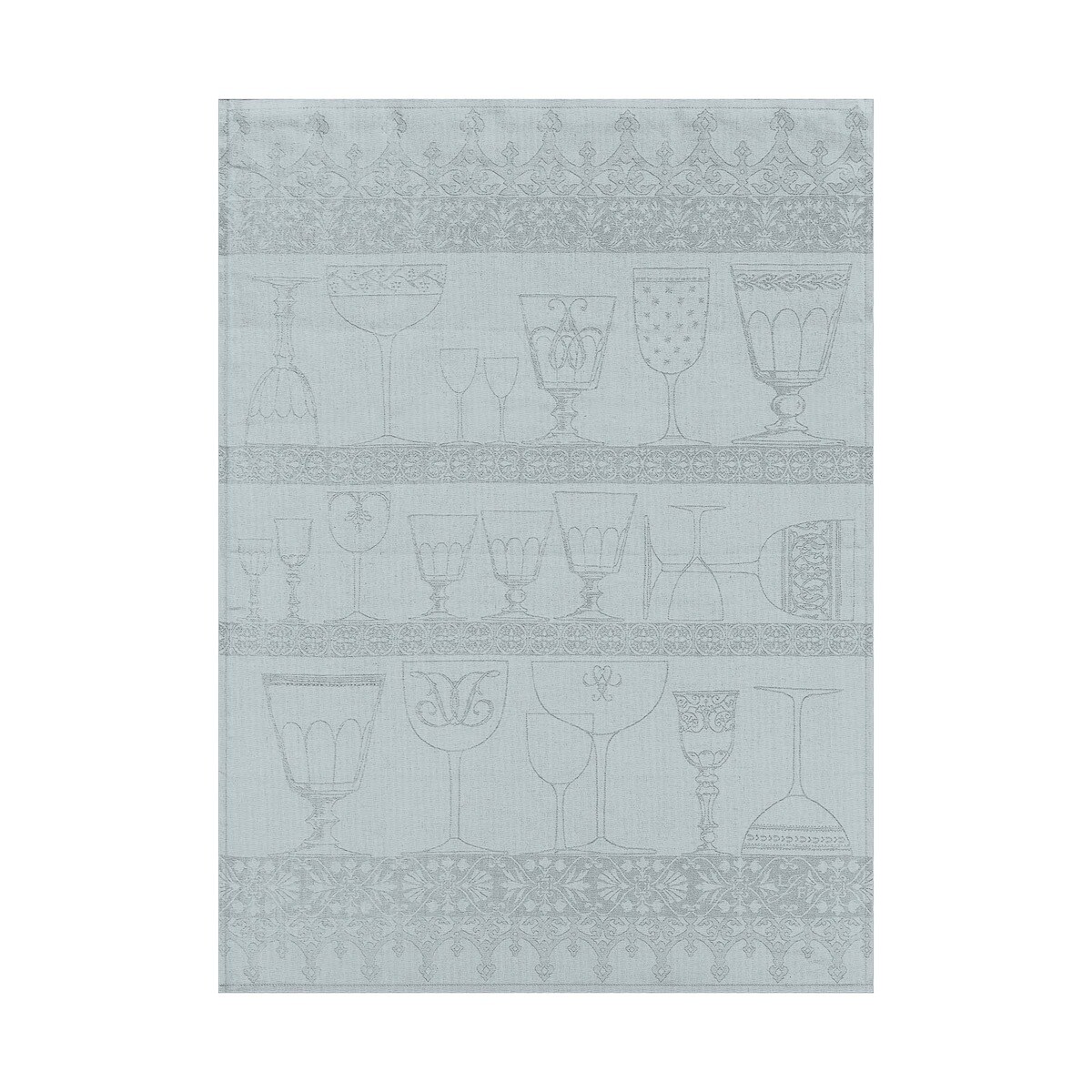 Geschirrtuch "Cristal" brume, 80x60, Leinen
