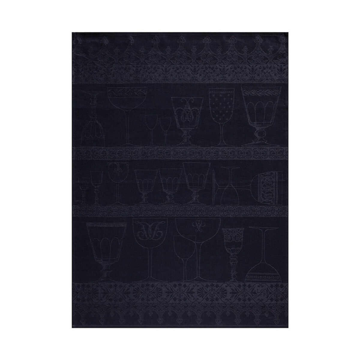 Geschirrtuch "Cristal" onyx, 80x60, Leinen