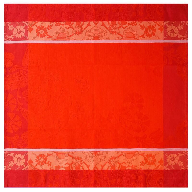 Serviette Serviette "Voyage Iconique" coquelicot, 58x58, Baumwolle