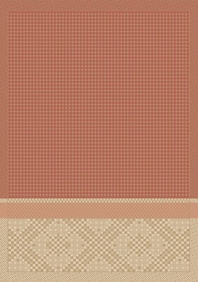 Handtuch "Essentiel Graphique" terre, 38x54, Baumwolle