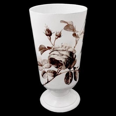 John Derian Sepia Rose Vase