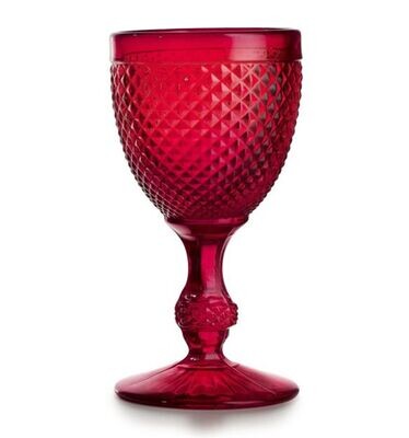 Wasserglas im 4er Set, "Bicos Vermelho", rot