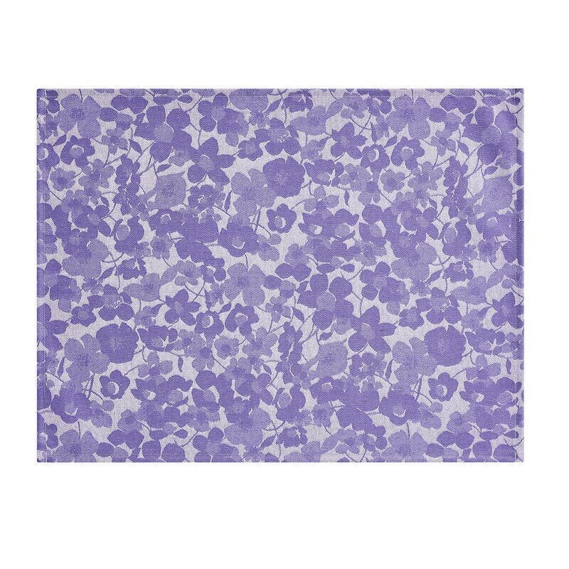 Tischset beschichtet "A la carte Mille Fleurs" violet, 50x36, Baumwolle