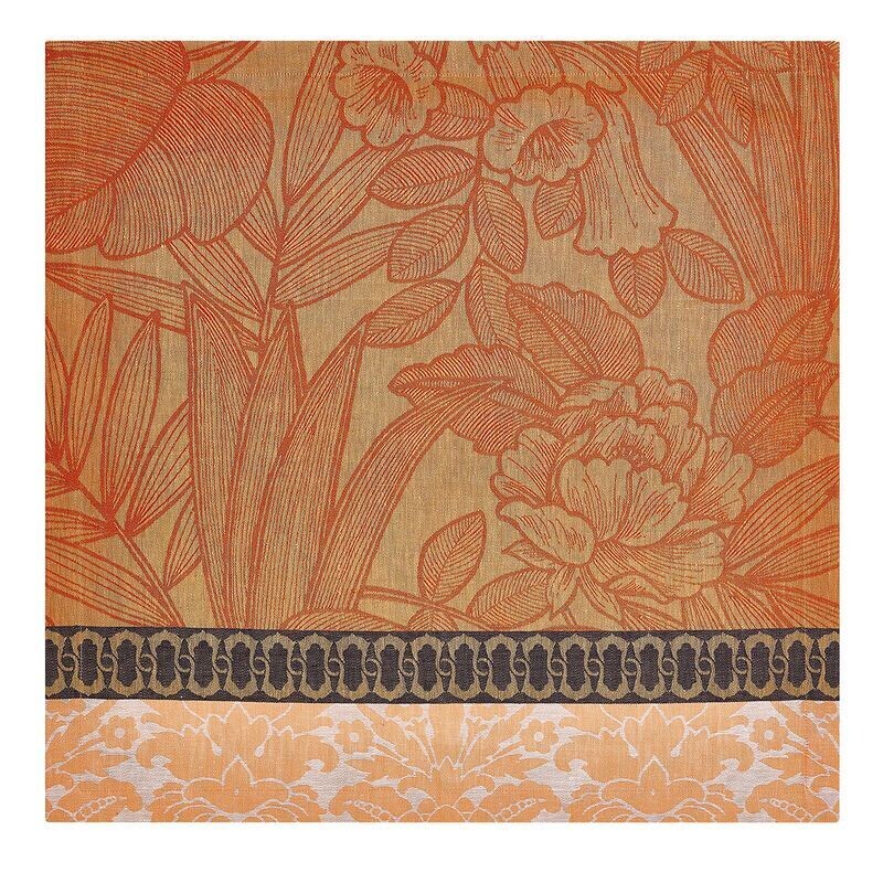 Serviette "Escapade Tropicale" goyave , 58x58, Leinen