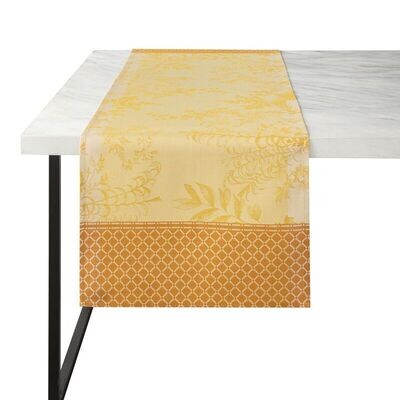 Tischläufer "Jardin D´Eden" pollen, 50x150cm, Baumwolle