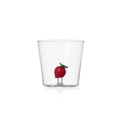 Glas "Fruits and Flowers", Erdbeere
