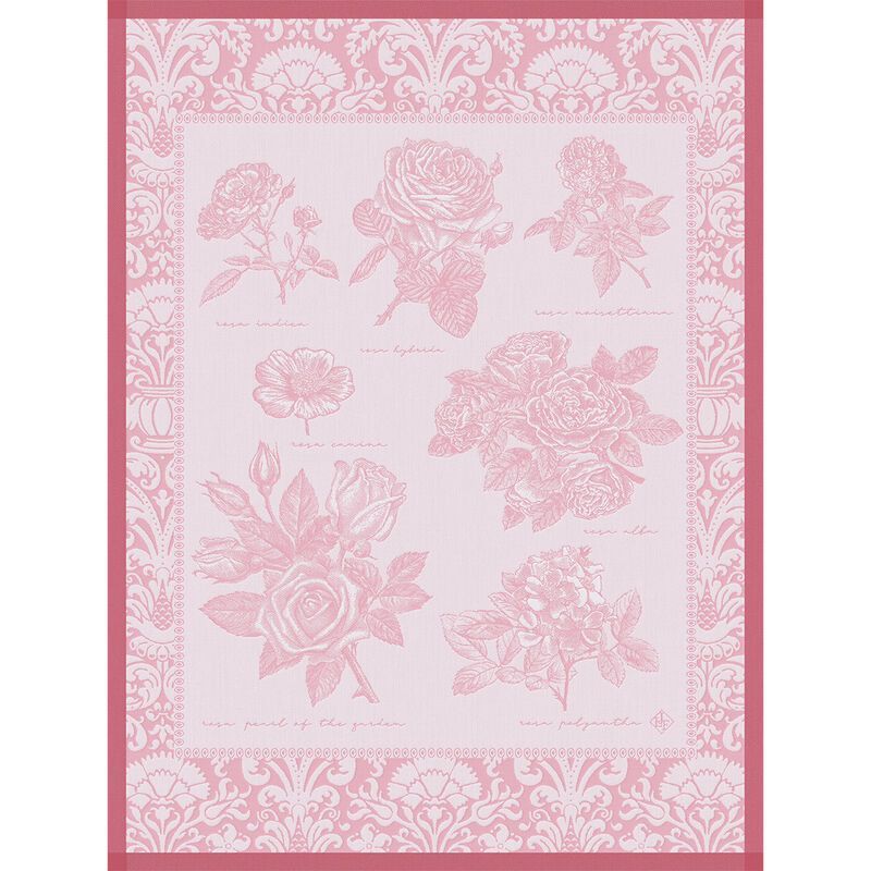 Geschirrtuch "Jardin des Roses" petale, 80x60, Baumwolle