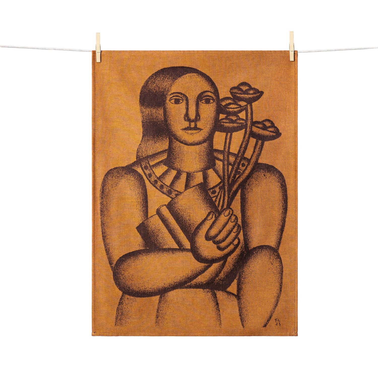 Geschirrtuch „Femme au Bouquet"