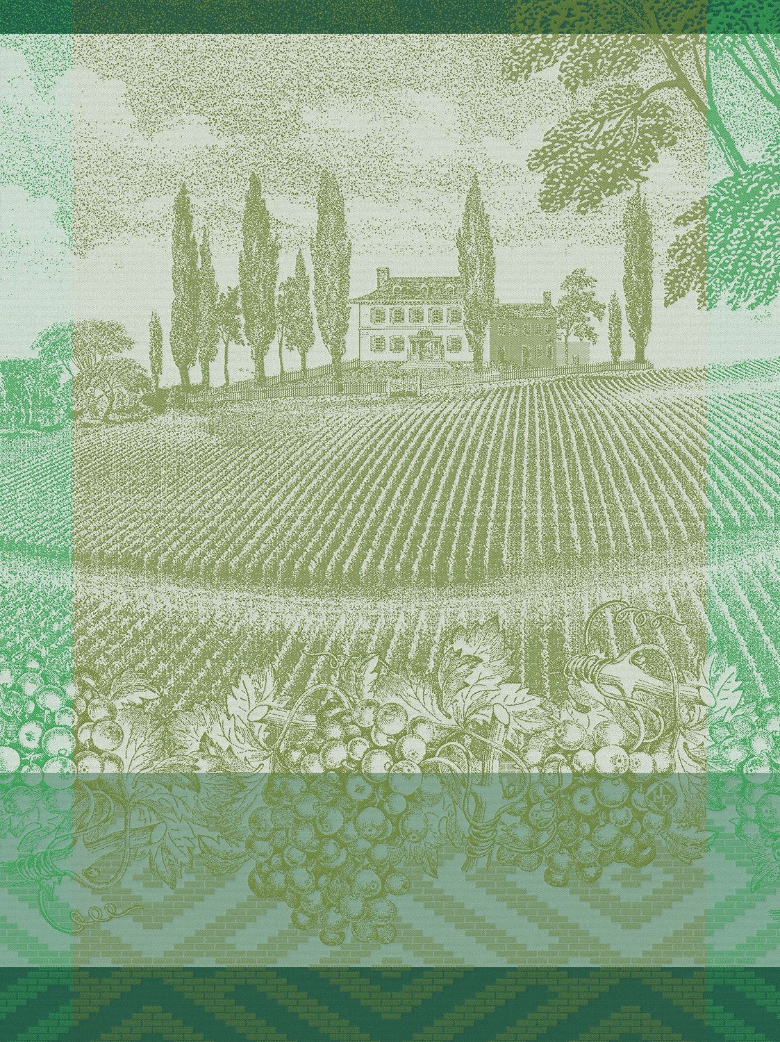 Geschirrtuch "Vignoble" vigne, 80x60, Baumwolle