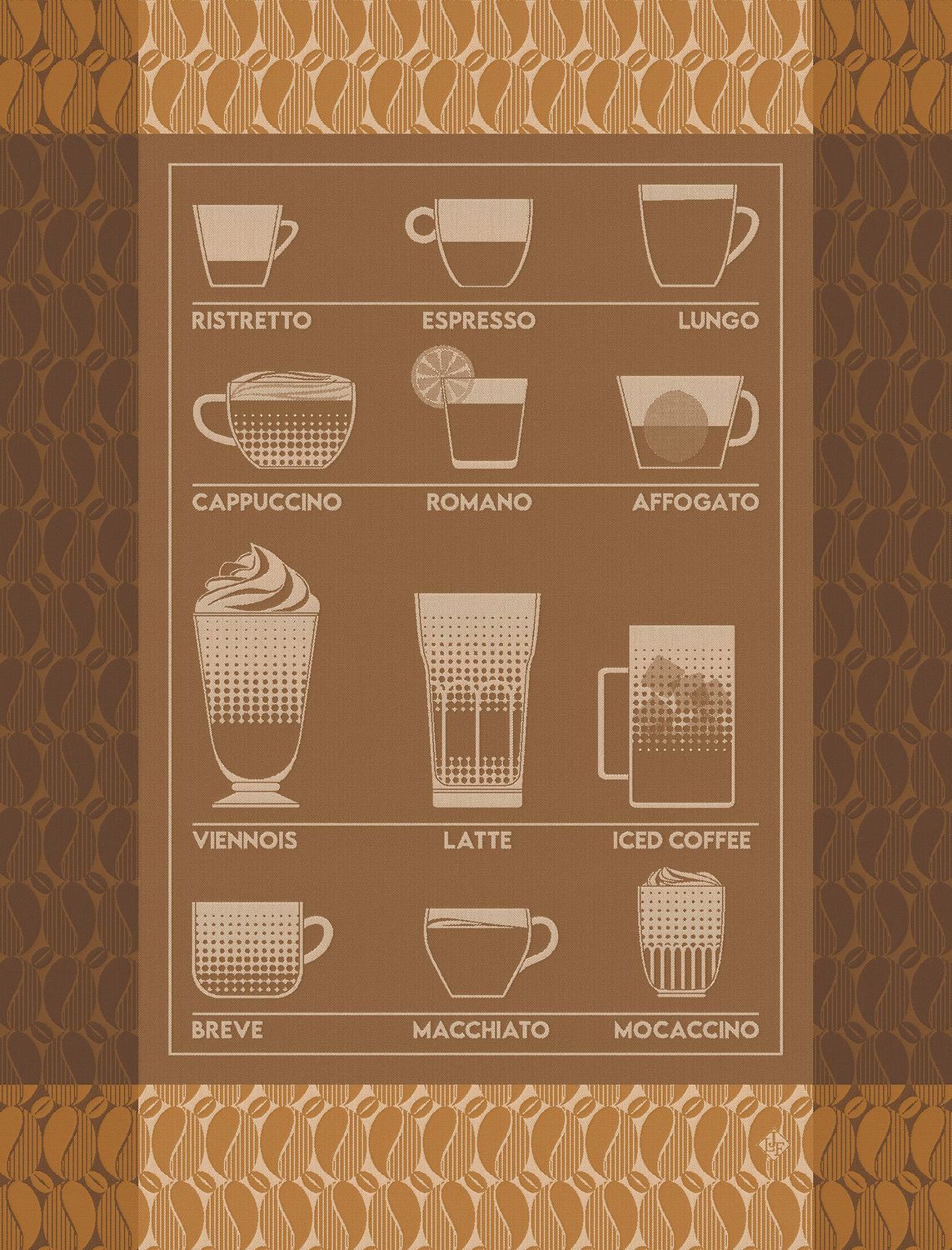 Geschirrtuch "Barista Moccacino" 80x60, Baumwolle