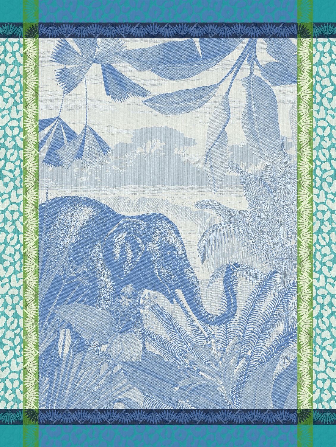 Geschirrtuch "Sinharaja" ocean, 80x60, Baumwolle