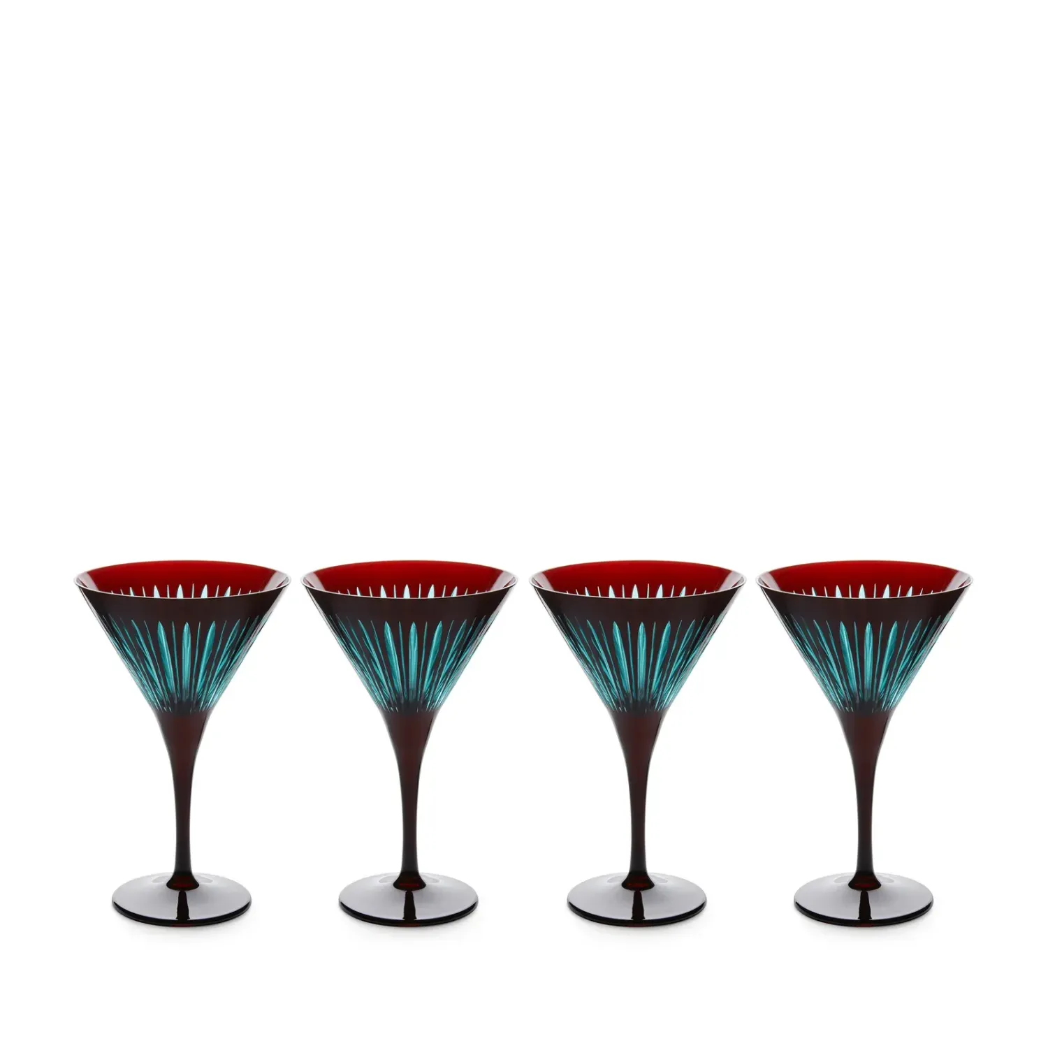 Prism Martini Glas-Bordeaux (Set von 4) von L´Objet