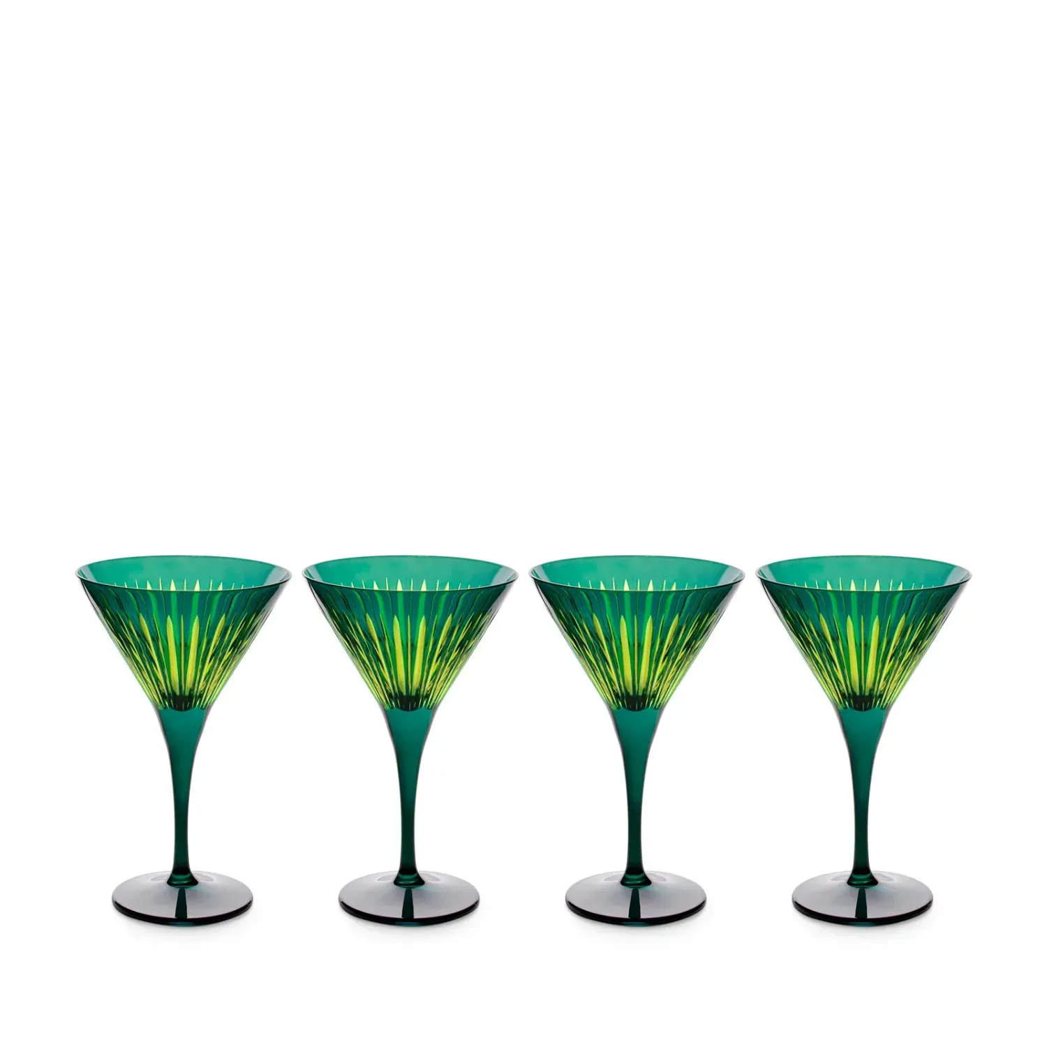 Prism Martini Glas-Grün (Set von 4) von L´Objet