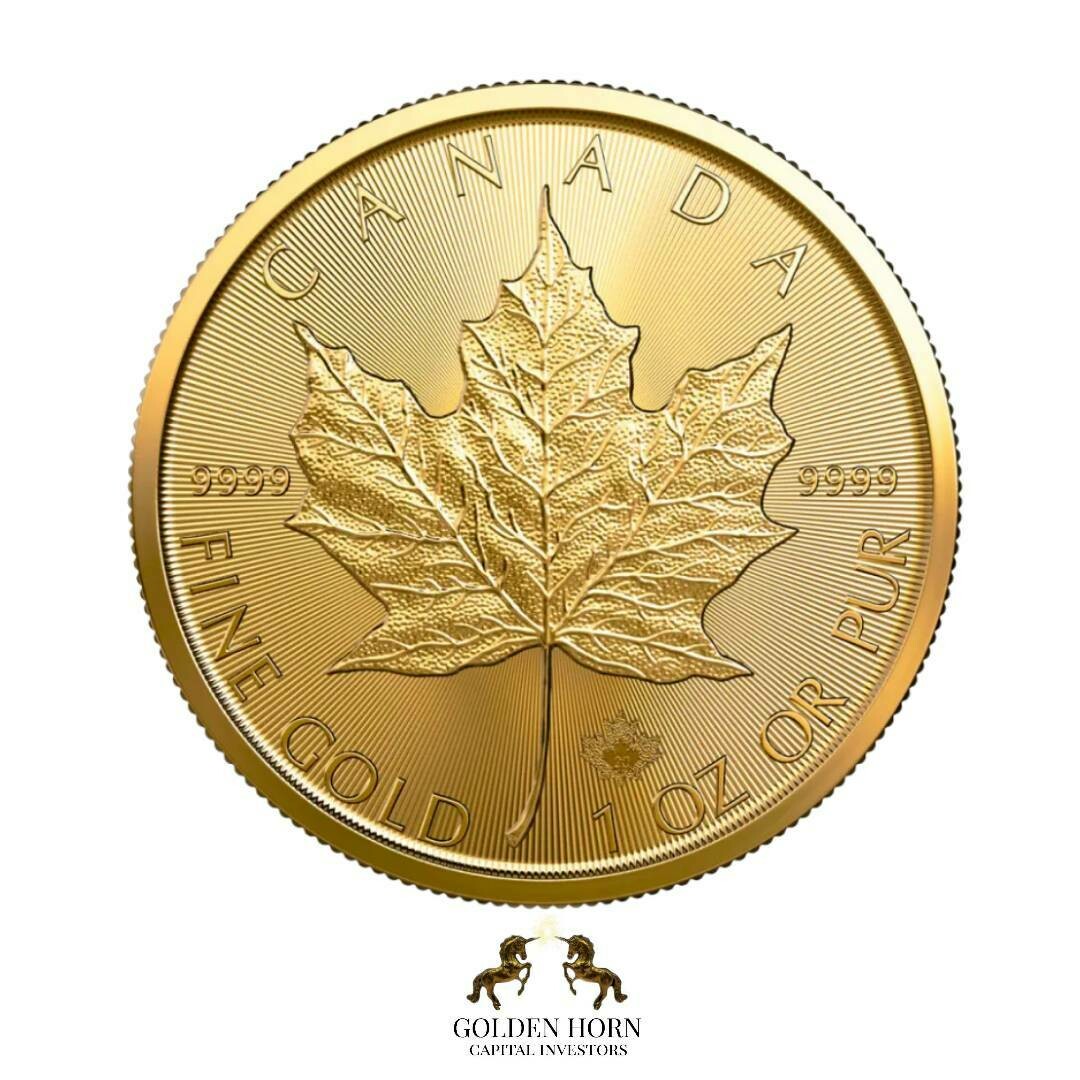 1 Troy once - Golden Maple Leaf coin (mixed years)