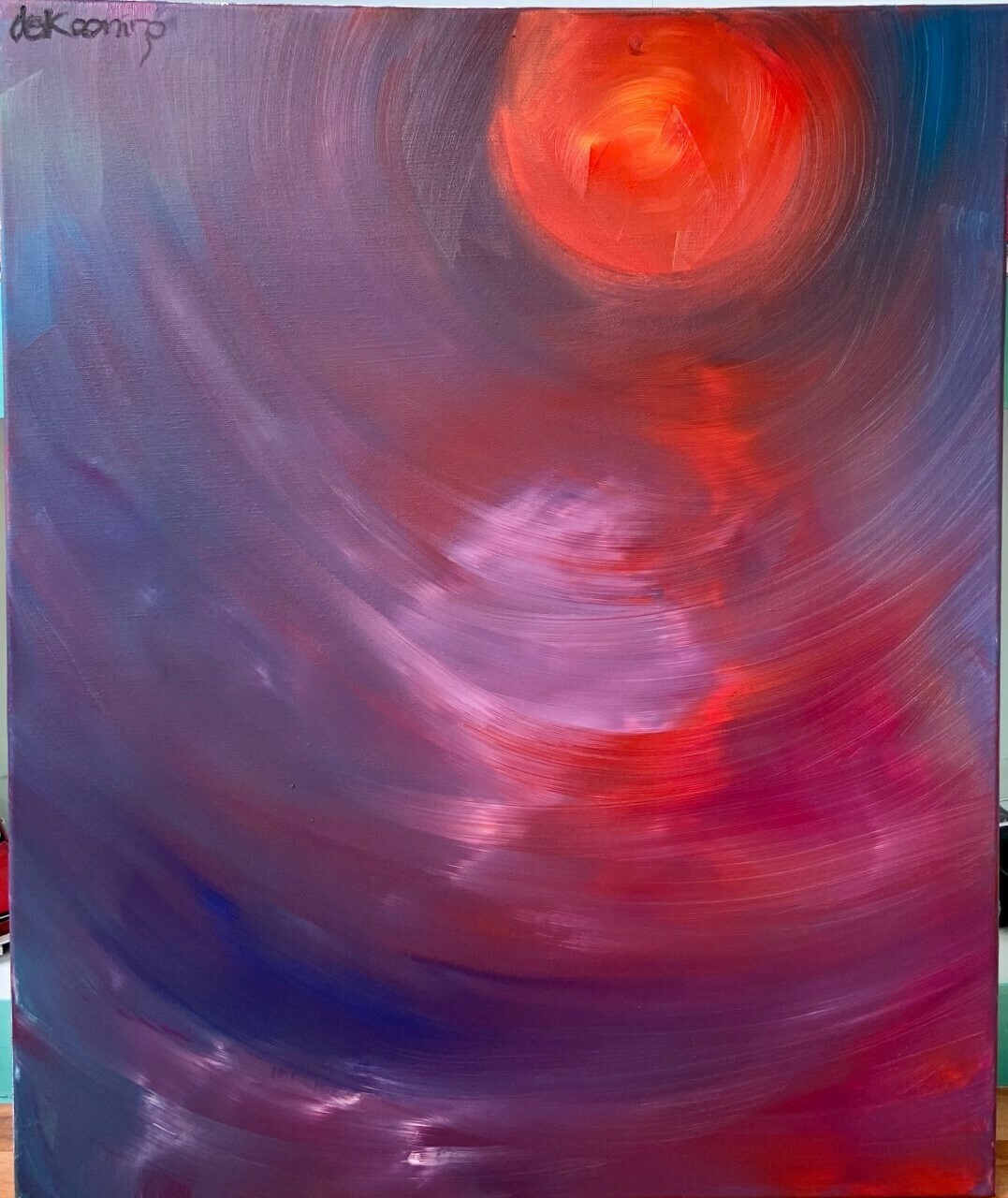 Willem De Kooning Style - Eye of The Storm