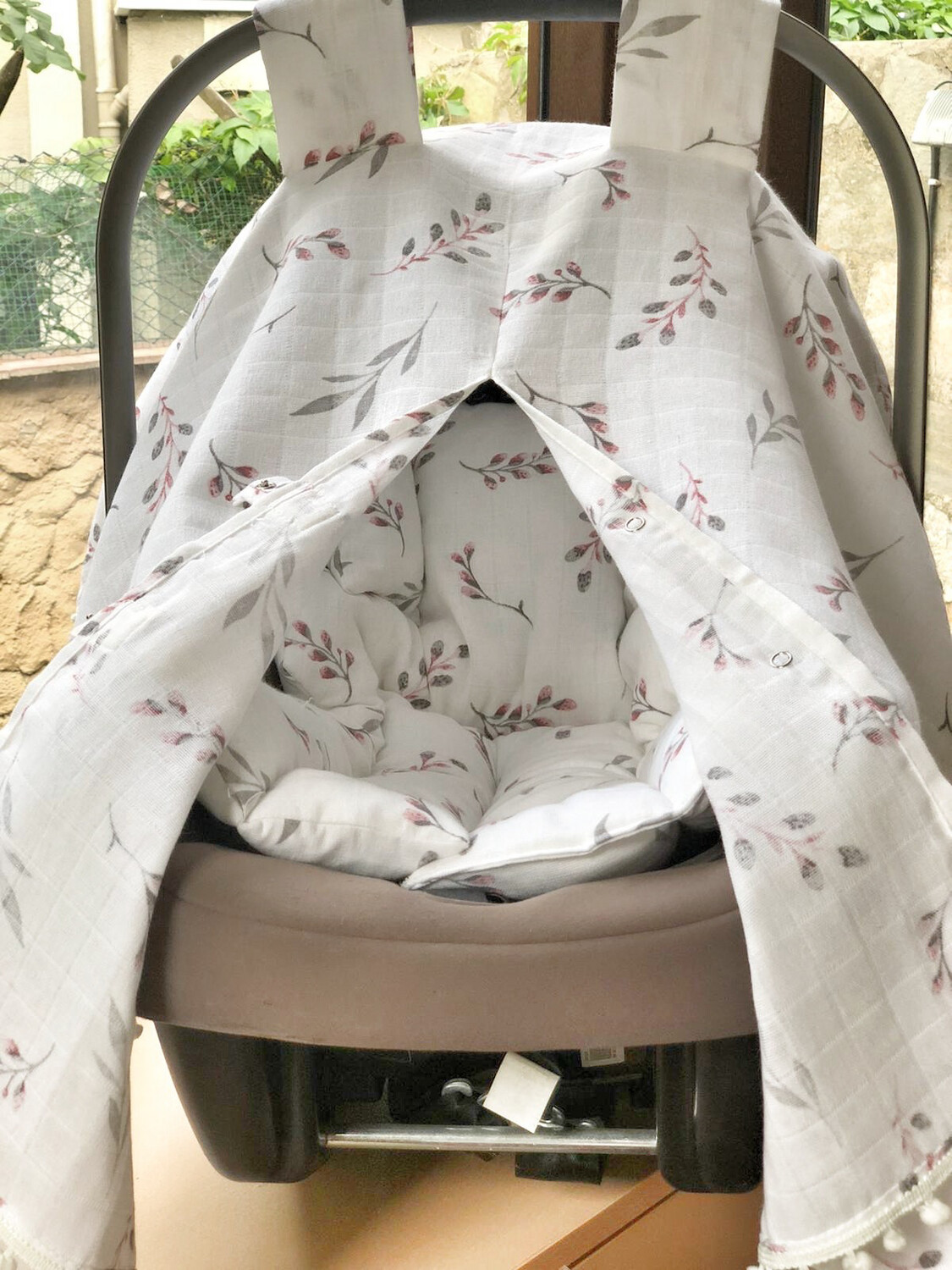 Babyschalen Set Sichtschutz Sonnenschutz Sitzauflage Sitzverkleinerer