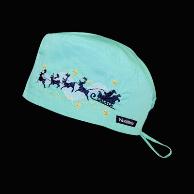 Cuffia C/Ricamo Renne di Babbo Natale Vari Colori Cuffia C/Ricamo Renne di Babbo Natale Vari Colori