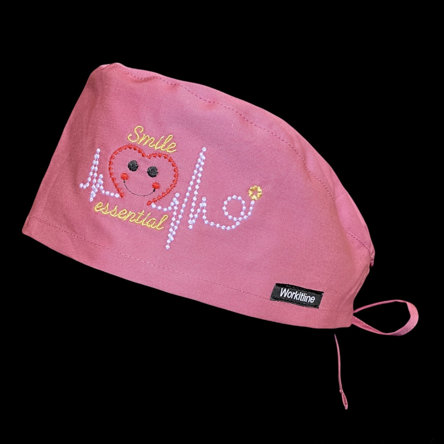 Cuffia C/Ricamo Smile Essential Vari Colori