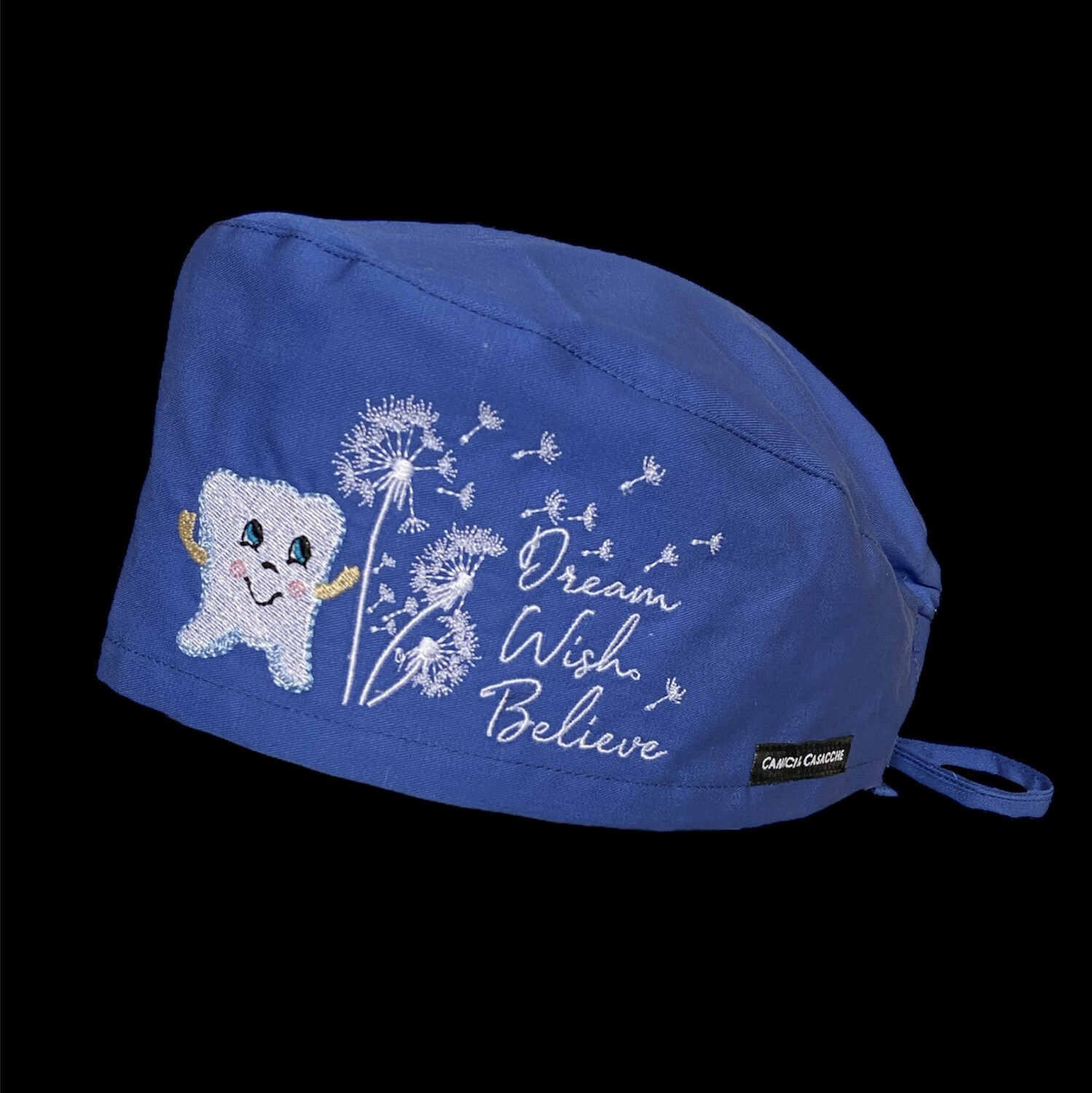 Cuffia C/Ricamo Dental Dream Vari Colori