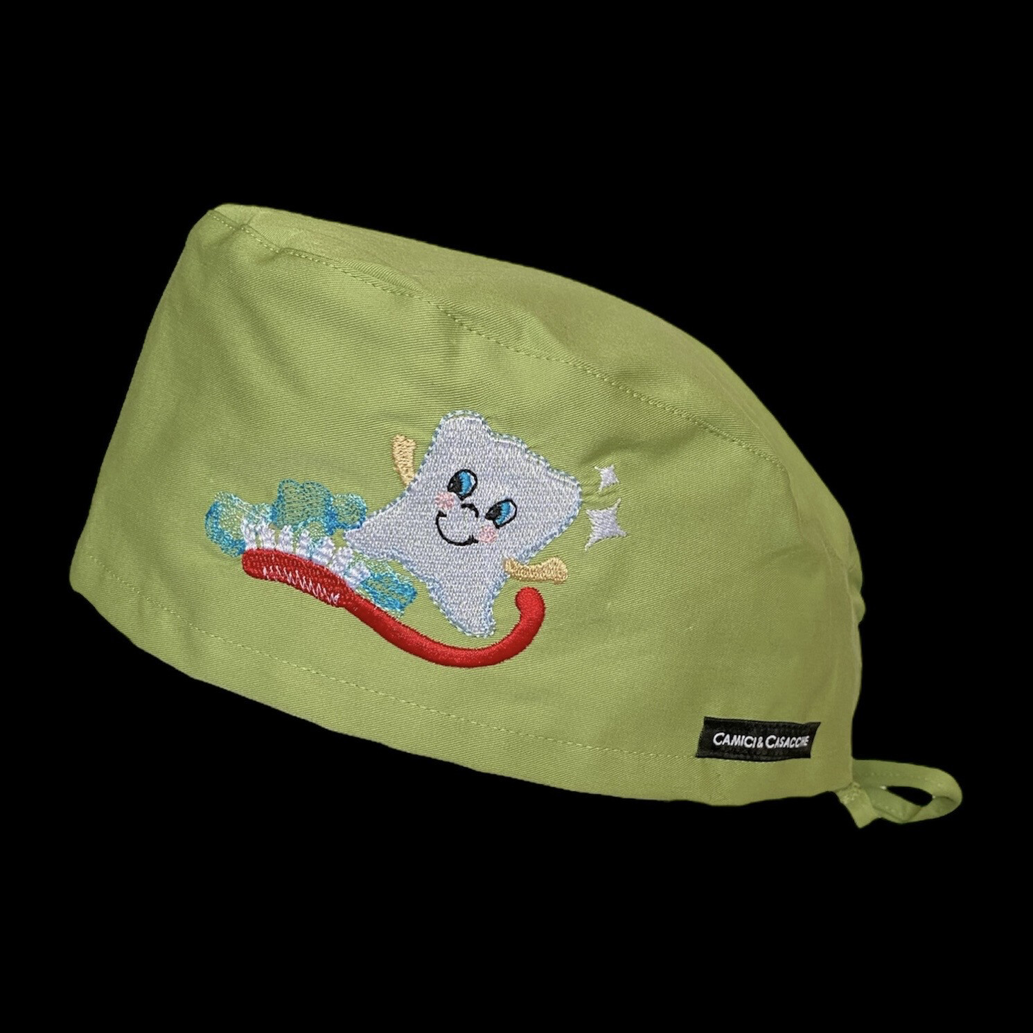 Cuffia C/Ricamo Dental Wash Vari Colori