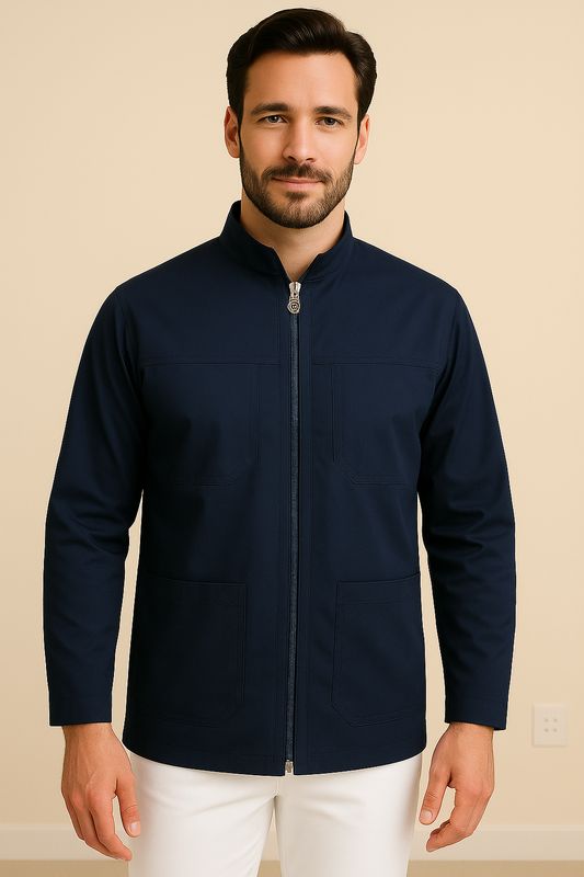 Casacca Simone Modello Uomo Slim Fit 97% Cotone 3% Elastam