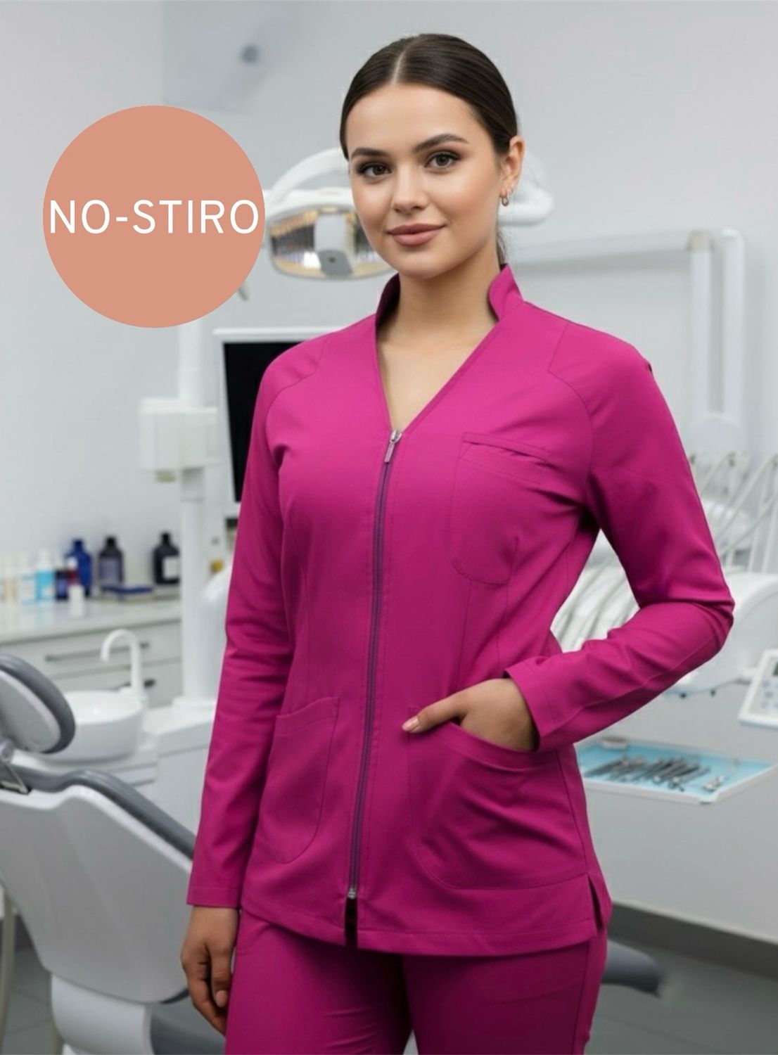 Casacca Angela NO STIRO STRETCH Modello Slim Fit