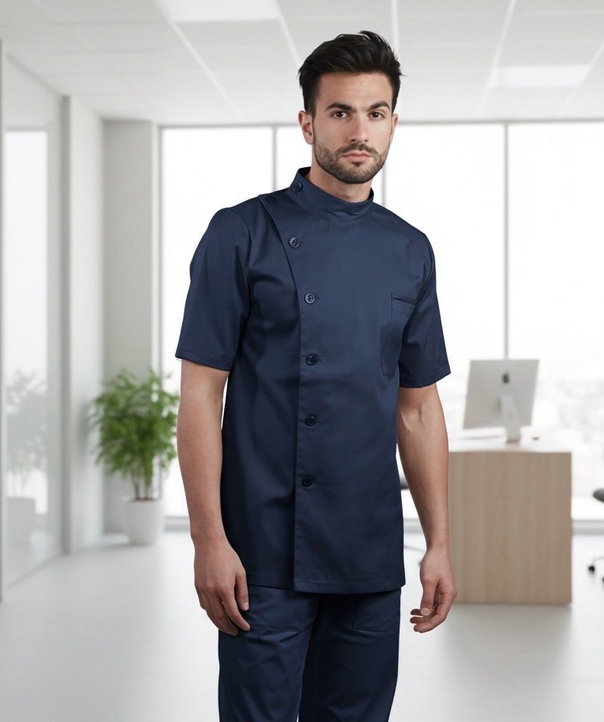 Casacca Alessio Modello Uomo Slim Fit 97% Cotone 3% Elastam