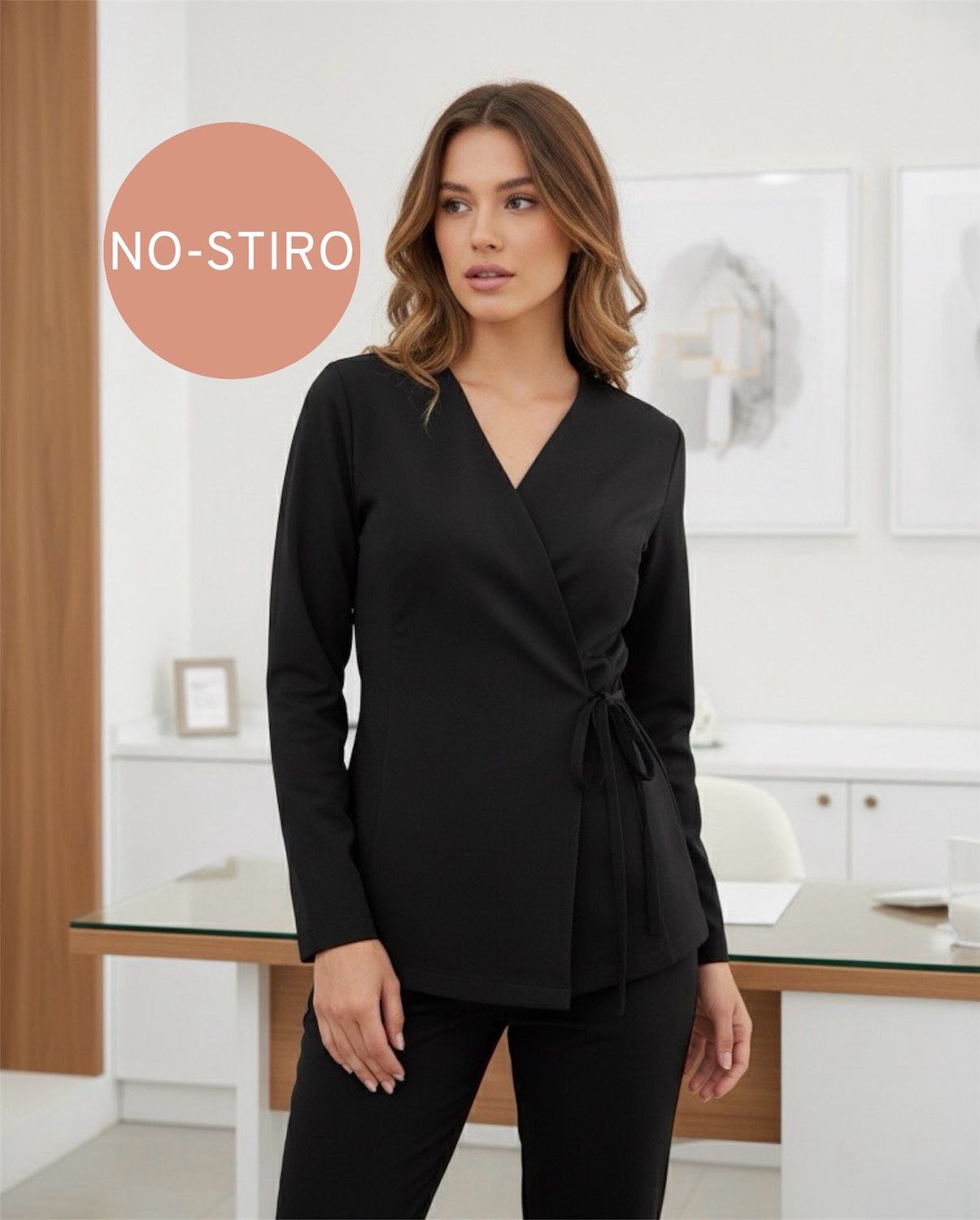 Kimono Francy NO STIRO STRETCH Modello donna Comfort Kimono Francy NO STIRO STRETCH Modello donna Comfort