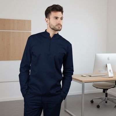 Casacca Tiziano Modello Uomo Slim Fit 97% Cotone 3% Elastam