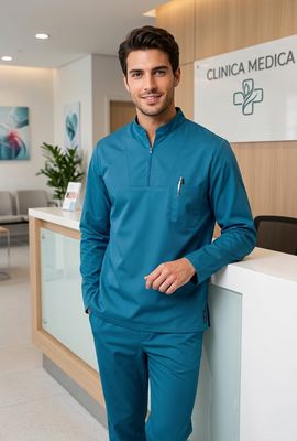 Casacca Tiziano Modello Uomo Slim Fit 97% Cotone 3% Elastam