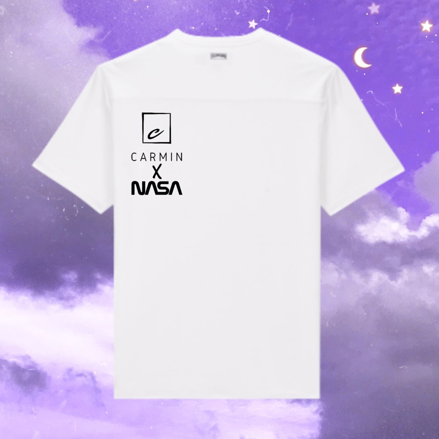 T-Shirt Moon Carmin X NASA